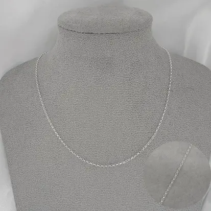 CORRENTE ELO PORTUGUES DIAMANTADO 40CM